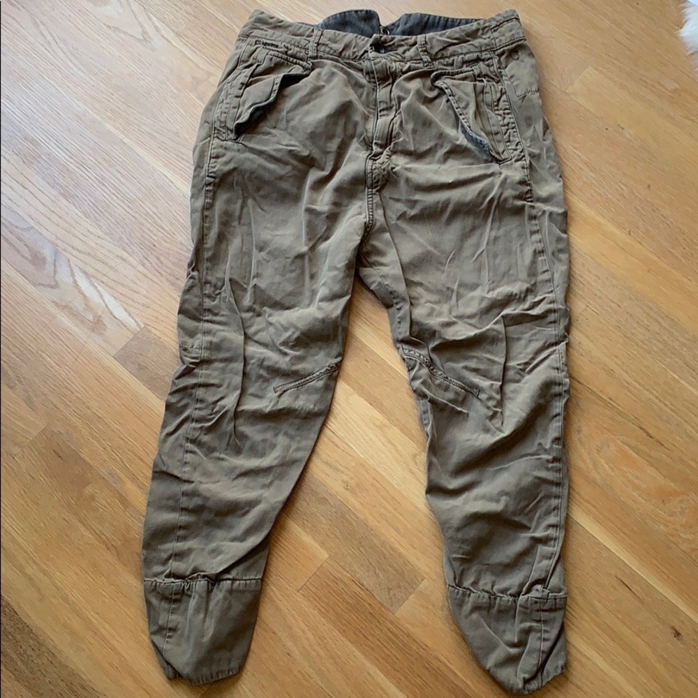 GSTAR  RAW Denim khaki crops